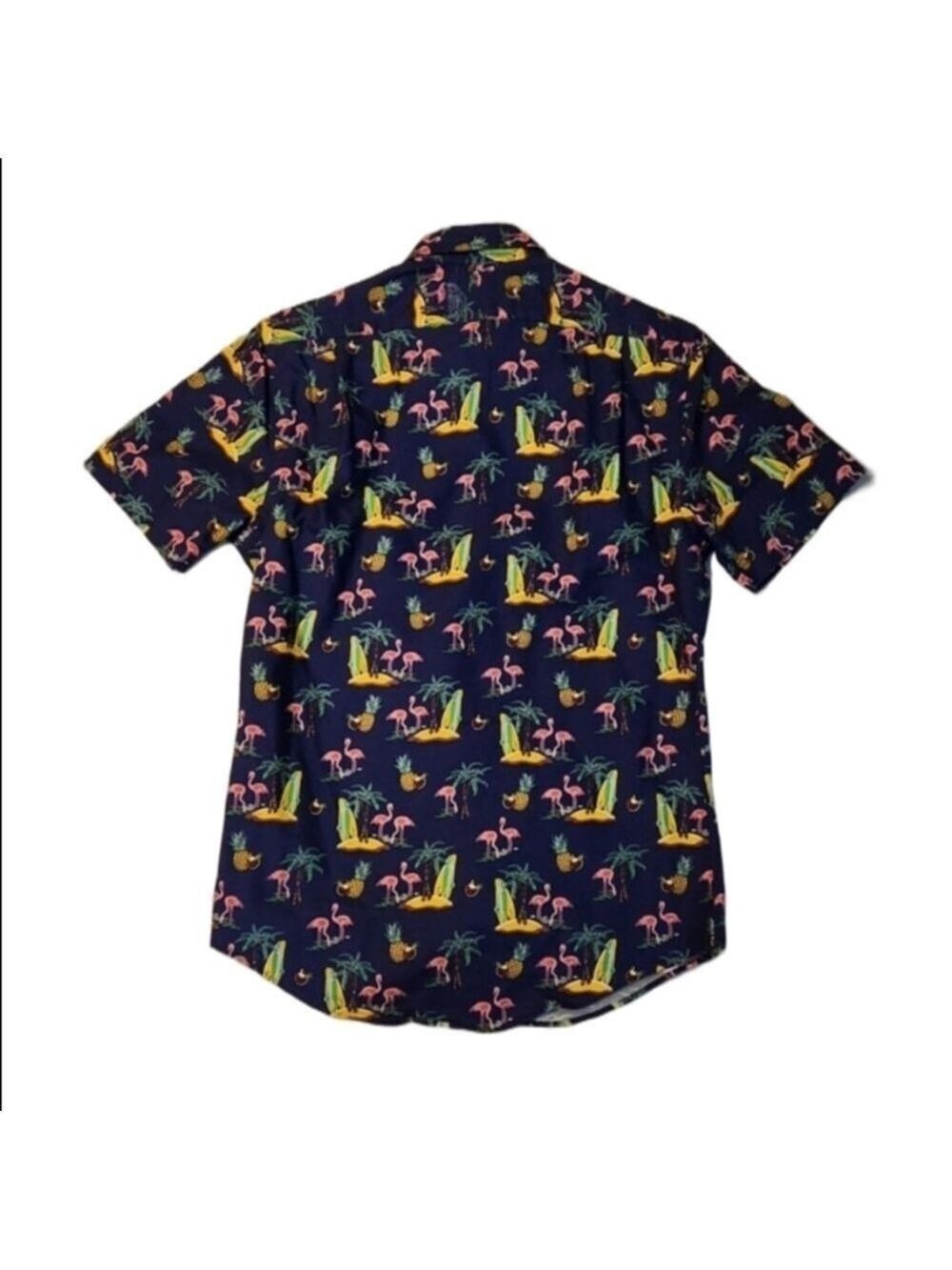 Polo Ralph Lauren Flamingo Short Sleeve Button Up Shirt (M Size S P Slim Fit)
